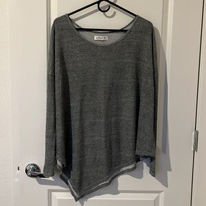 Hollister Gray Asymmetrical Hem Long Tunic Legging Tee M L